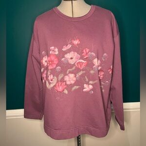 Northern reflections granny Floral Pink vintage Sweatshirt